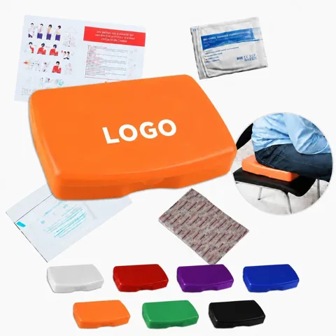 Compact Plastic First Aid Kit - 16 Piece, Portable