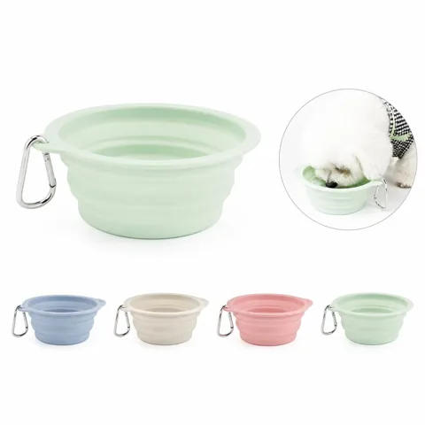 Collapsible Silicone Pet Bowl for Travel, Portable & 2