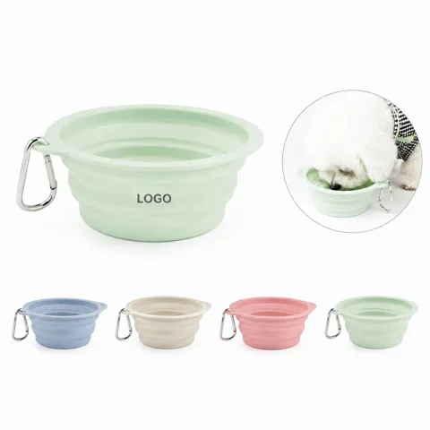 Collapsible Silicone Pet Bowl for Travel, Portable &