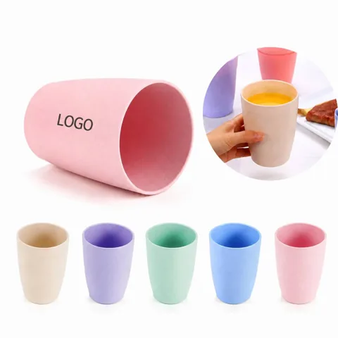 Eco-Friendly Wheat Straw Drinking Cup for Hot & Cold Drinks
