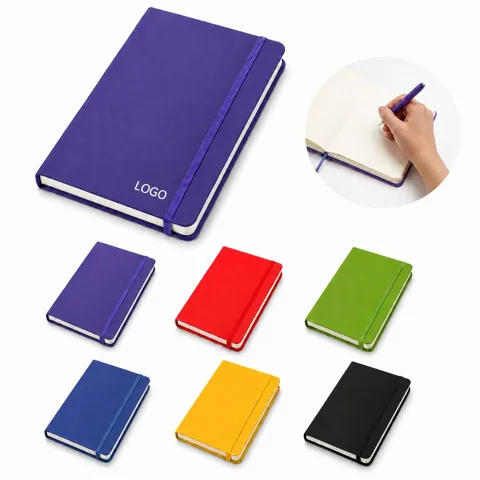 A5 College Notebook 160 Pages, Strap Closure, Portable