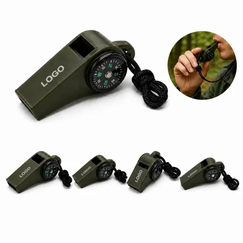 Emergency Whistle with Compass and Lanyard for Outdoor