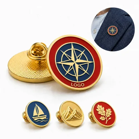 Custom Metal Enamel Pin Badge with Secure Clasp