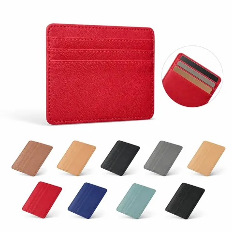 RFID Blocking Leather Card Holder Wallet with Slim Pocket 2