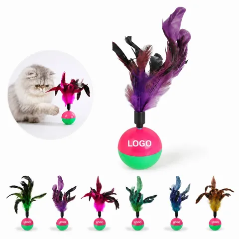 Interactive Scratch Tumbler Toy Ball for Indoor Cat Play