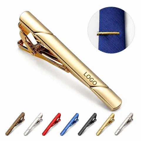 Classic Tie Clips for Men - Durable Metal, Spring-Loaded