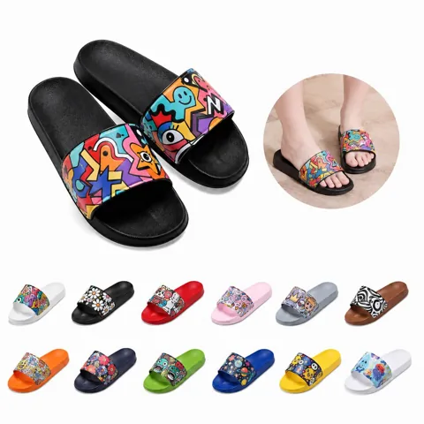 Quick-Dry PVC Pool Slides Non-Slip Water Sandals 2