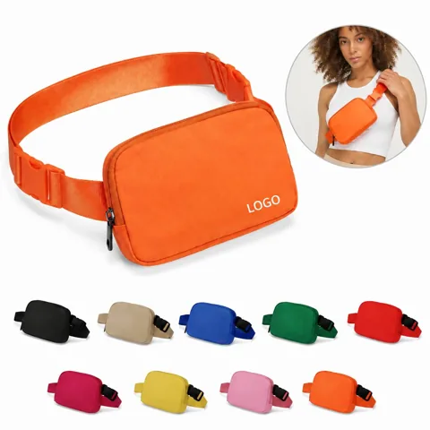 Waterproof Nylon Fanny Pack with Multiple Pockets for Travel