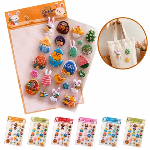 3D Puffy Stickers for Laptops, Bottles, Notebooks, 2