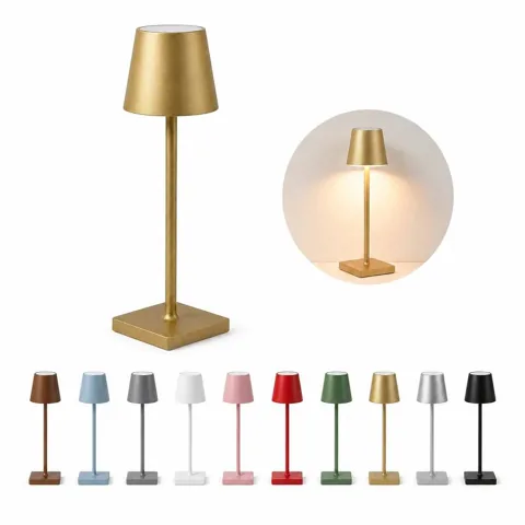 Cordless LED Desk Lamp with Adjustable Brightness, Aluminum 2