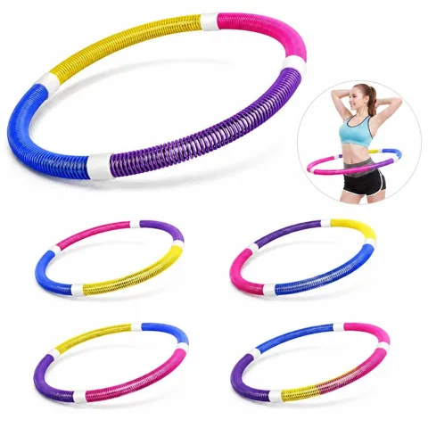 Multifunctional Spring Exercise Hoop for Waist Workout & 2