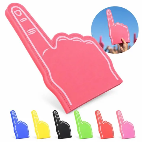EVA Foam Cheerleader Fingers Large Hand-Shaped Fan Accessory 2