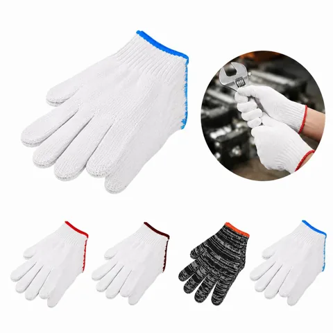 Breathable Cotton Work Gloves for General Hand Protection 2