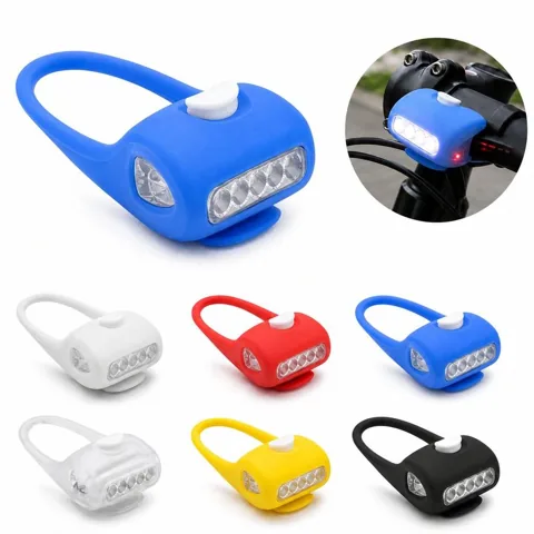 LED Silicone Bicycle Safety Light with 7 Bright Modes 2