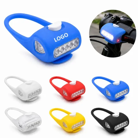 LED Silicone Bicycle Safety Light with 7 Bright Modes