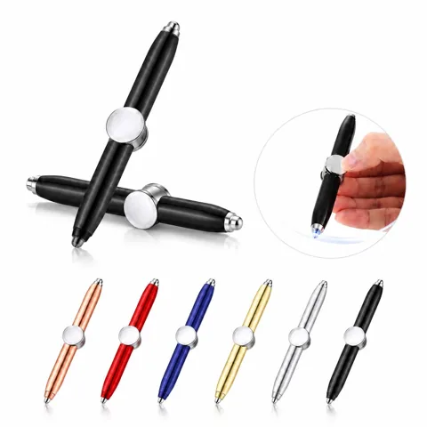 Metal Gyro Stress Relief Pen with LED Light, Fidget Spinner 2