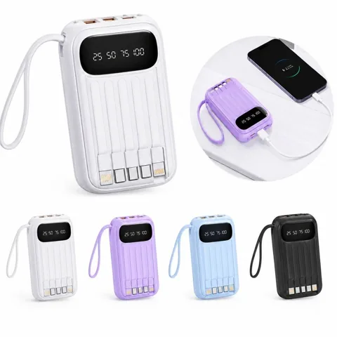 10000mAh Power Bank with Built-in Cables for Phone Tablet 2