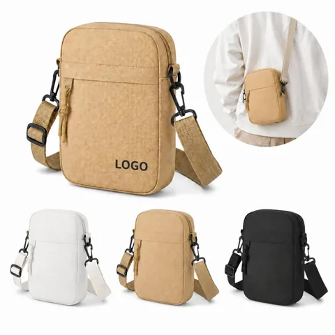 Mini Crossbody Bag with Multiple Pockets, Adjustable Strap