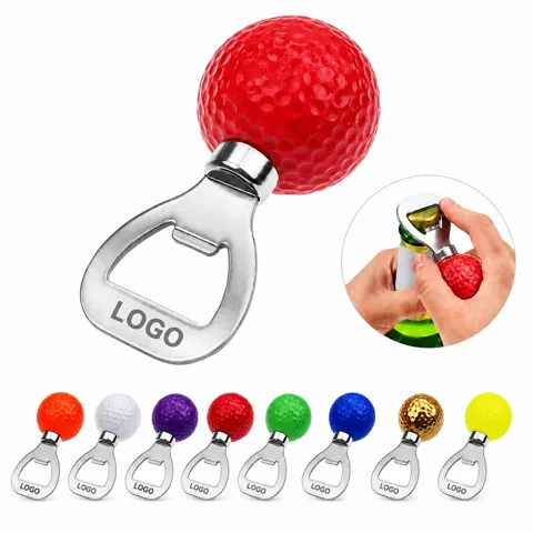 Stainless Steel Golf Ball Bottle Opener, Portable Novelty