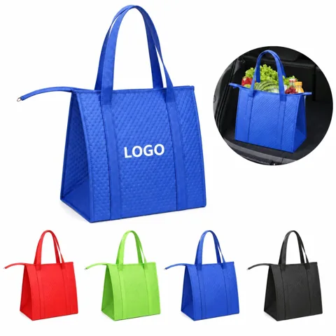 Large Capacity Insulated Shopping Bag with Thermal Lining
