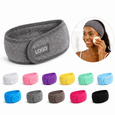 Soft Adjustable Spa Headband for Face Washing & Skincare