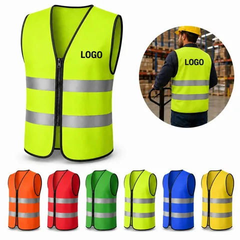 High-Visibility Reflective Safety Vest for Construction &