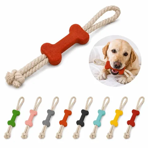 Durable Bone-Shaped Rope Chew Toy for Dogs 2