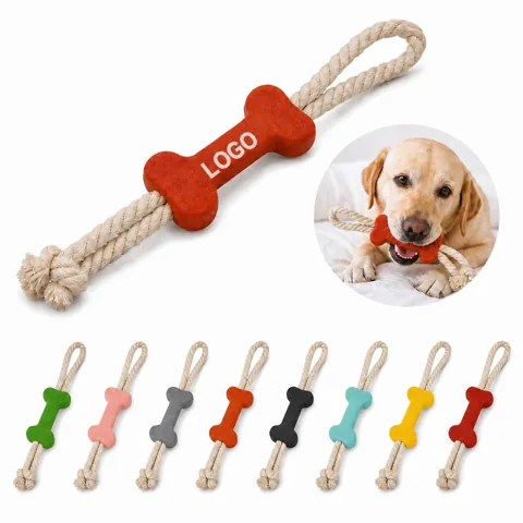 Durable Bone-Shaped Rope Chew Toy for Dogs