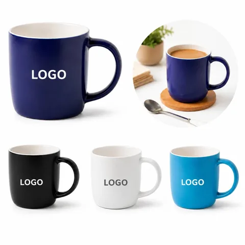 12 oz Ceramic Tea Mug with Lid and Spoon