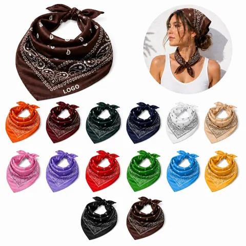 Custom Polyester Square Headscarf for Face Cover & Outdoor