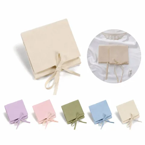 Microfiber Envelope Pouch with String Closure for Glasses & 2