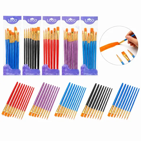 Professional Wooden Watercolor Paintbrush Set for Artists