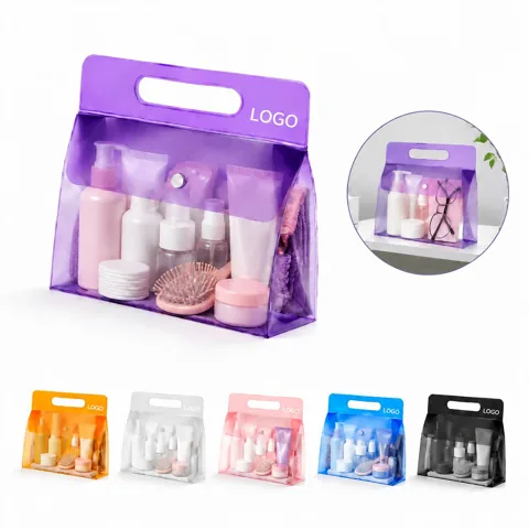 Clear PVC Button Tote Bag for Everyday Essentials 1
