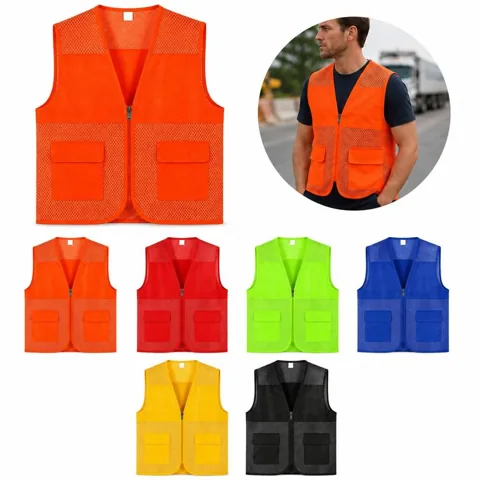 Breathable Mesh Volunteer Activity Vest with Pockets 2