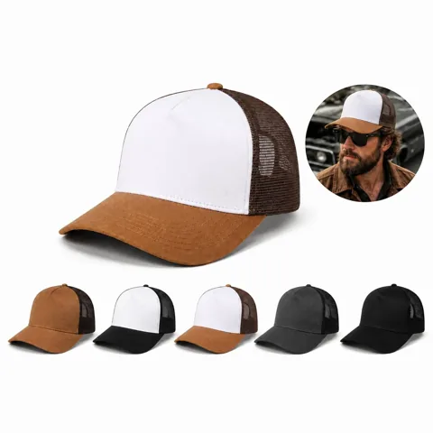Peach Skin Mesh Back Baseball Cap Adjustable Snapback 2