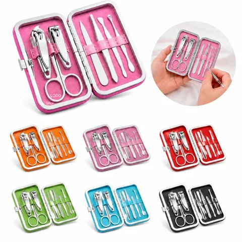 7-Pcs Stainless Steel Manicure & Pedicure Kit for Home and More 1