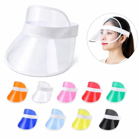 Custom PVC Sun Visor Cap with Adjustable Strap for Outdoor 2