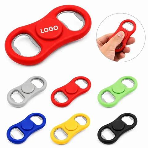 Fidget Bottle Opener Spinner - Durable Compact Keychain Tool