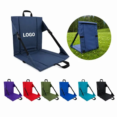 Folding Stadium Seat Cushion with Carrying Strap for Everyday Use