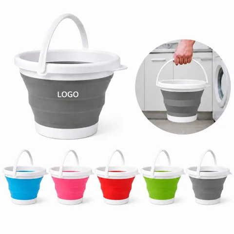 10L Collapsible TPE Water Bucket for Camping