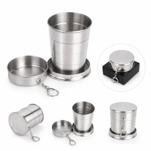 Collapsible Stainless Steel Cup for Travel and Outdoor Use 2