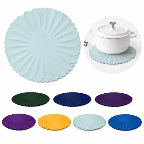 Flower Silicone Placemat, Heat Resistant Table Mat, 2