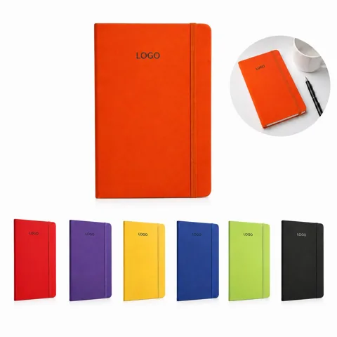 Waterproof PU Leather A5 Lined Hardcover Journal Notebook