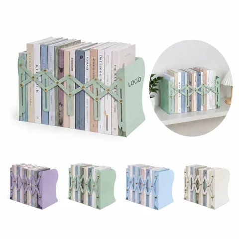Heavy-Duty Adjustable Bookends for Shelves, Non-Slip Metal