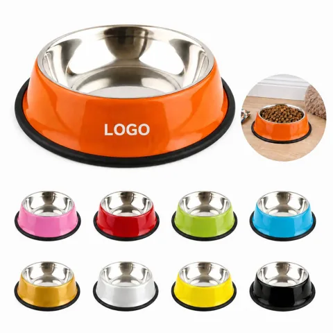 Non-Slip Stainless Steel Pet Bowl for Dogs Cats, Rust-Proof