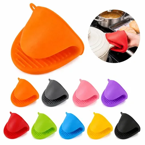 Food-Grade Silicone Oven Mitts, Heat Resistant Non-Slip 2