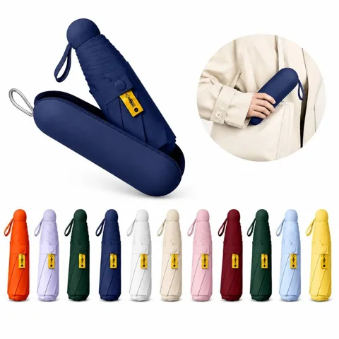 UPF50+ Auto Folding Umbrella Compact 8-Rib Windproof Sun 2