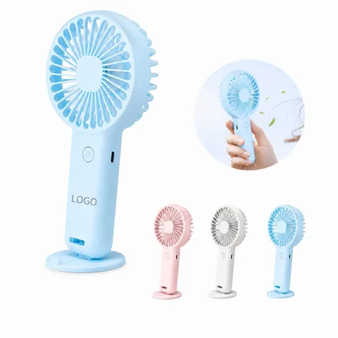 Rechargeable 3-Speed Handheld Fan with Phone Stand