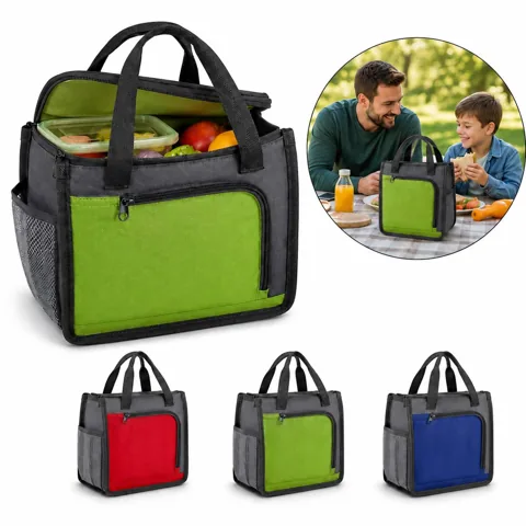 Insulated Oxford Lunch Tote Bag with Zipper, Thermal Food 2