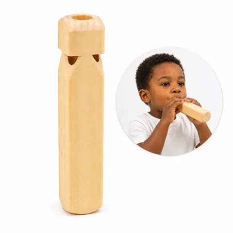 Kids Wooden Training Whistle for Beginners, Gentle Sound 2